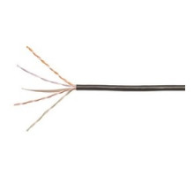 COMMSCOPE UNIPRISE SOLUTIONS  65N4+ BLACK CPK  8472214/10   Copper Cable, Media 6 65N4+, Category 6, 23 AWG, 4 Pair Count, Riser, Black Jacket, U/UTP, Solid Conductors, CommPak