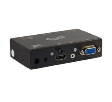 C2G  CG40814  CG40814                 HDMI Converter Switch, HDMI Female/VGA Female/3.5 MM Female to HDMI Female, 100 to 240 Volt AC Input, 5 Volt/1 Ampere Output, 5’ Length Cable, Steel, Black