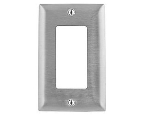 HUBBELL-KELLEMS DIV  SS26                 1G DECORATOR PLATE - 302 S/S DECORATIVE