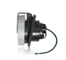 LEVITON  430R5WLEV                 30 Amp, 600 Volt 3-Phase, 3P, 4W, LEV Series North American-Rated IEC 60309-1 & 60309-2 Pin & Sleeve Receptacle, Industrial Grade, IP66/IP67/IP68/IP69K, Watertight - Black