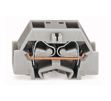 WAGO CORPORATION  261-331   4-conductor Terminal Block; With Fixing Flange; For Screw Or Similar Mounting Types; Fixing Hole 3.2 mm Dia.; With 209-123 Mounting Carrier For DIN 35 Rail