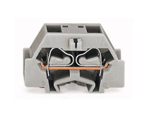 WAGO CORPORATION  261-331   4-conductor Terminal Block; With Fixing Flange; For Screw Or Similar Mounting Types; Fixing Hole 3.2 mm Dia.; With 209-123 Mounting Carrier For DIN 35 Rail
