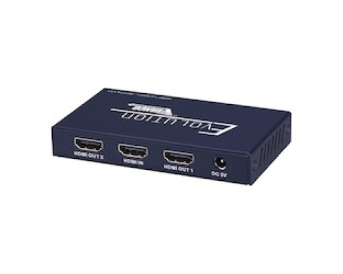 VANCO  EVSP4K12                 Slim HDMI 1x2 4K Splitter 4k/60hz HDR HDCP2.2