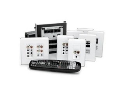 ON-Q/LEGRAND  AU5544-LA  AU5544LA                 Zone Kit, Studio, 4-Zone, Multi-Source, 24 Volt DC, Cat 5 Cable, RJ45 Receptacle, Light Almond, With Mounting Hardware, For Audio System