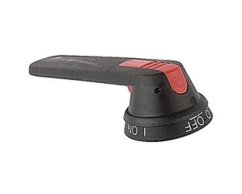 ABB  OHB175J12   Pistol Handle, LP65, 175mm Black, Padlockable, Defeatable, Uses 12mm2 Shaft