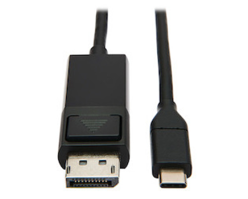 TRIPP LITE  U444-003-DP-BE                 USB-C to DisplayPort Adapter Cable, 4K 60Hz, Locking DP Connector, HDCP 2.2, M/M, 3 ft.