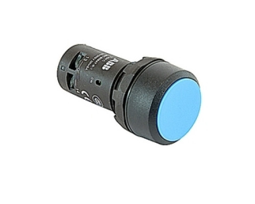ABB  CP1-10L-10   Non Illum, Flush Push Button Momentary, Flush 1NO Contact Blue