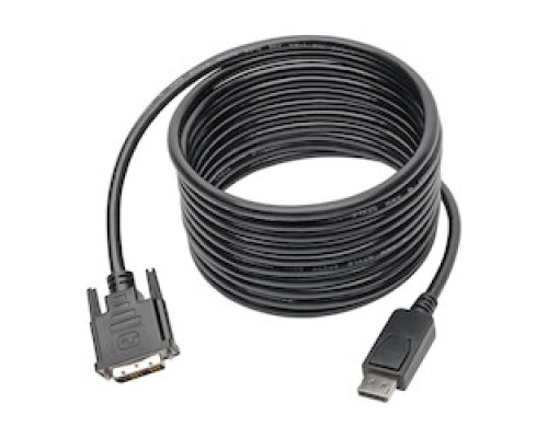 TRIPP LITE P581-015         Displayport to DVI Cable, Displayport with Latches to DVI-D Single Link Adapter M/M , 15 ft.