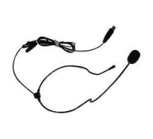 TOA ELECTRONICS INC  MIC-SJ22-B-R                 Headworn Microphone, Omnidirectional, Electret Condenser, 120 dB SPL, 2 to 10 Volt, 12 to 25 Microampere, 40 Hertz to 18 Kilohertz, 4400 Ohm, 1200 MM Length Cable, Black