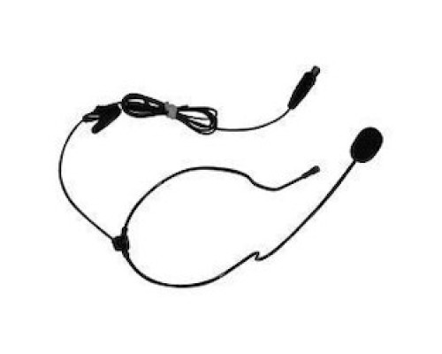 TOA ELECTRONICS INC  MIC-SJ22-B-R                 Headworn Microphone, Omnidirectional, Electret Condenser, 120 dB SPL, 2 to 10 Volt, 12 to 25 Microampere, 40 Hertz to 18 Kilohertz, 4400 Ohm, 1200 MM Length Cable, Black