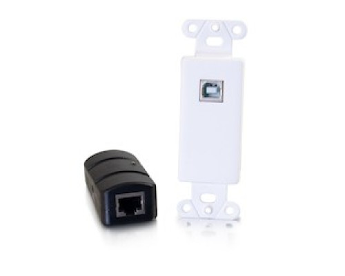C2G  CG54289  54289                 C2G USB Over Cat5/Cat6 Wall Plate to Box Extender - USB A 2.0 Extender - Up to 150ft