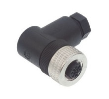 HIRSCHMANN  933172100   ELWIKA 4012 PG7 black; Angled Cable Socket, unassembled, strain relief by means of clamping cage, 4 contacts