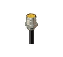 LUMBERG AUTOMATION  500000890  500000890   Mini Receptacle connector, 1 1/8 inch C body, female 12-pole for front mounting, assembled stranded wire, potted with epoxy, chassis side thread 1/2 inch NPT, screw connection, Internal Threads, Numeric Colo