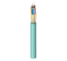 BELDEN  FI3B012PB                 12-F FX INDOOR BREAKOUT CABLE, OM3 OFNP 2.0MM AQUA JACKET