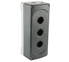 ABB  MEP3-0   Empty Plastic PB Enclosure 3 Seats Dark Grey/Light Grey