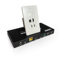 COMPREHENSIVE CONNECTIVITY  CHE-HDBTWP125MC                 PRO AV/IT HDBASET 4K SGL GANG HDMI + USB-C, USB 2.0 & AUDIO WALL PLT EXTNDR KIT