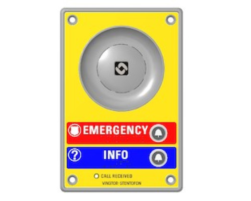 ZENITEL  1008111901                 TCIS-C1, Emergency/Information 2-Button With Braille
