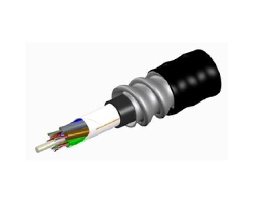 COMMSCOPE ENTERPRISE SOLUTIONS  760130989  R-048-LZ-5L-F12BK/25D   Fiber Cable, Indoor/Outdoor, 48 Fiber, Riser Rated, Gel-Free, Stranded Loose Tube Cable With Aluminum Interlocking Armor Containing A Riser Rated Outer Jacket, Lazrspeed 300 OM3 Multi