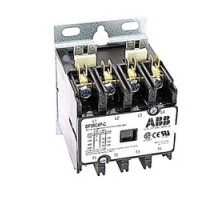 ABB  DP30C4P-C   4 pole, 30 amp, non-reversing, definite purpose contactor, 277V AC coil, industry standard mounting plate