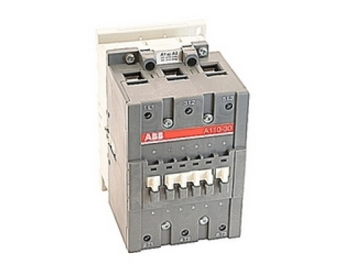 ABB  A110-30-00-80   3 pole, 160 amp, non-reversing across the line contactor with 230-240V AC coil and no auxiliary contacts