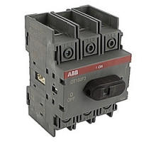 ABB  OT100F3/B25   3 pole, 100 amps rated at 600 V AC, UL 98, open non-fusible disconnect switch, bulked pack of 25 switches