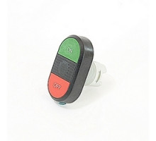 ABB  MPD3-11B   Modular green and red non-illuminated double pushbutton with ON/OFF markings and 22mm mounting