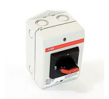 ABB  EOT32U3P3-1S   3 pole, 32 amps rated at 600 V AC, UL 508, enclosed non-fusible disconnect switch in a UL/NEMA 3R/12 plastic enclosure