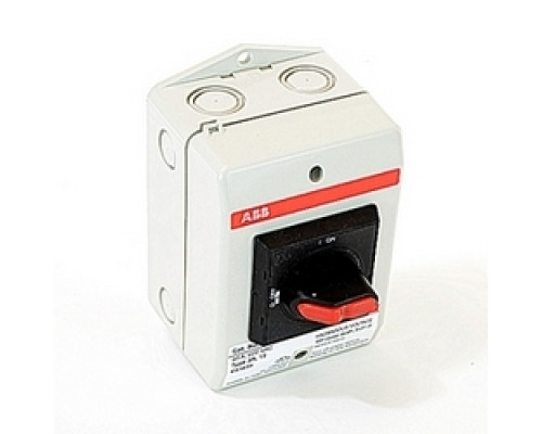 ABB  EOT32U3P3-1S   3 pole, 32 amps rated at 600 V AC, UL 508, enclosed non-fusible disconnect switch in a UL/NEMA 3R/12 plastic enclosure