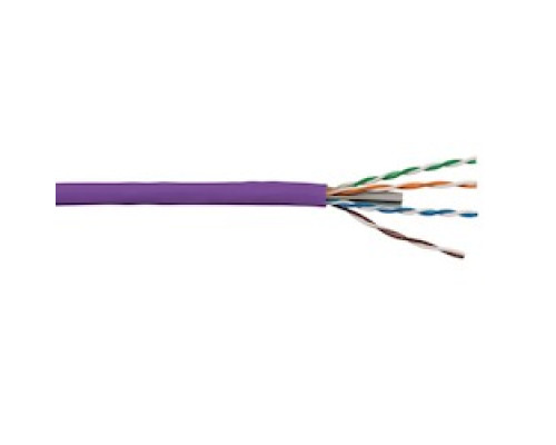 LIBERTY AV  24-4P-L6-EN-VIO-BX   Liberty Category 6 U/UTP Riser Rated Network Cable Features: 4 Twisted Unshielded Pairs In Varying Twist Lengths 23AWG Solid Bare Copper Conductors True 550mhz Positive ACR Sweep For Maximum Performance Riser Rated Lea