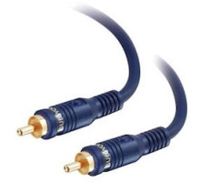 C2G  CG29118  CG29118                 Bass Management Subwoofer Cable, RCA Line-Level Audio Male to RCA Line-Level Audio Male, 12’ Length, Blue