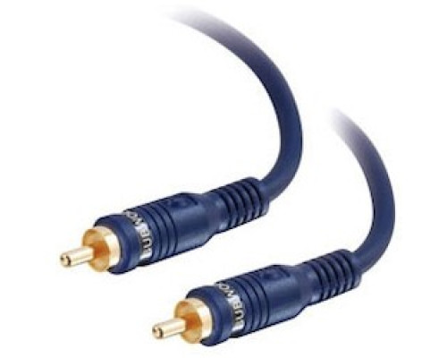C2G  CG29118  CG29118                 Bass Management Subwoofer Cable, RCA Line-Level Audio Male to RCA Line-Level Audio Male, 12’ Length, Blue