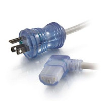 C2G  CG48042  48042                 2 ft. 16AWG Hospital Power Cable, 5-15P-C13R Clear