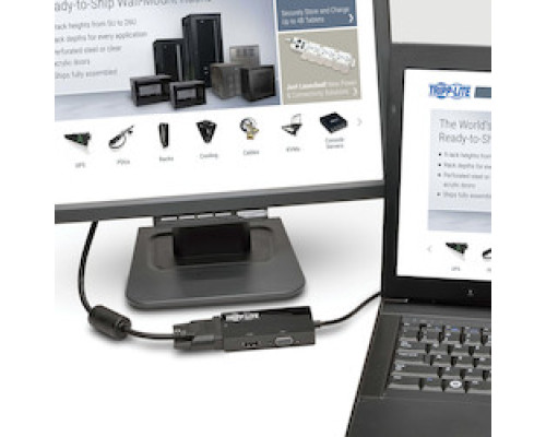 TRIPP LITE  P136-06NHDV4KBP                 DisplayPort to VGA/DVI/HDMI All-in-One Converter Adapter, DP ver 1.2, 4K 30 Hz HDMI, 50 pack