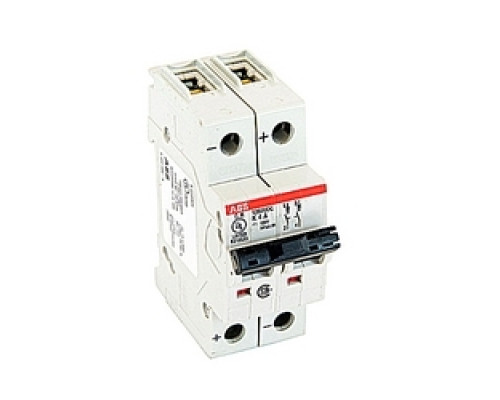 ABB  S202UDC-K4   DC Mini Breaker, 2 Pole, K Trip, 4A