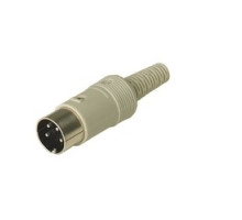 HIRSCHMANN  930015517   MAS 40 grey; Plug with insulated handle solder joint, 4 contacts, male, 4A 34V AC/DC