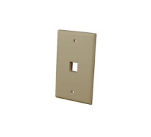 VANCO  820001                 Multi-Media Keystone Wall Plates, 1 Port & Ivory