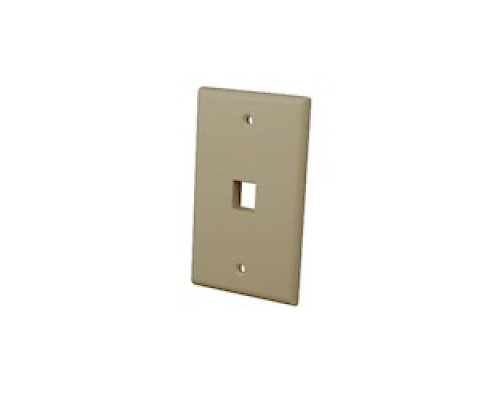 VANCO  820001                 Multi-Media Keystone Wall Plates, 1 Port & Ivory