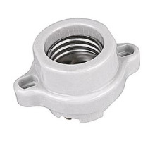 THOMAS & BETTS  R122   Replacement Socket, Width 2.575 Inches, Thickness 1.482 Inches, Mounting Hole 8-32 Scres on 2 Inch Centers, Porcelain, for Vapor Proof Fixtures