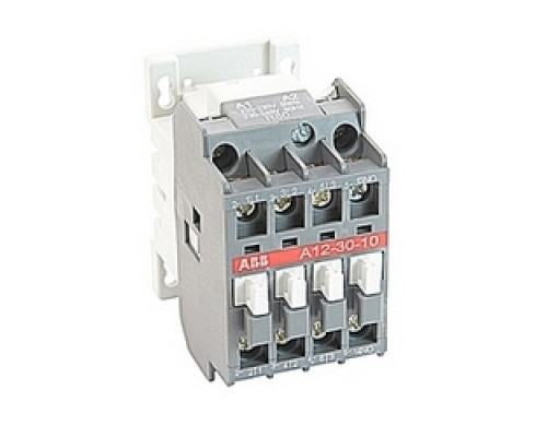 ABB  A12-30-10-80   3 pole, 27 amp, non-reversing across the line contactor with 230-240V AC coil and 1 NO auxiliary contact