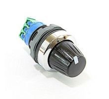 ABB  MT-305B   Modular Potentiometer With 5K Ohm Resistor, Chrome Bezel And 22mm Mounting.
