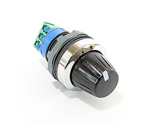 ABB  MT-305B   Modular Potentiometer With 5K Ohm Resistor, Chrome Bezel And 22mm Mounting.