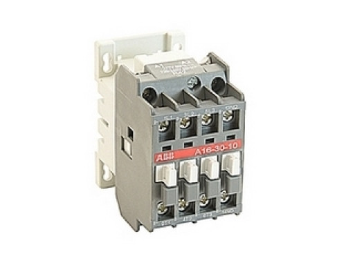 ABB  A16-30-10-42   3 pole, 30 amp, non-reversing across the line contactor with 277V AC coil and 1 NO auxiliary contact