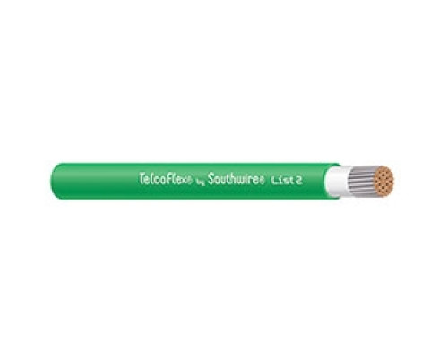 SOUTHWIRE COMPANY  56980301                 TelcoFlex II Central Office Power Cable, 350 KCMIL, Single Conductor, Class 1 Flexible Strand Without Braid, LSZH, 600 Volts, Green