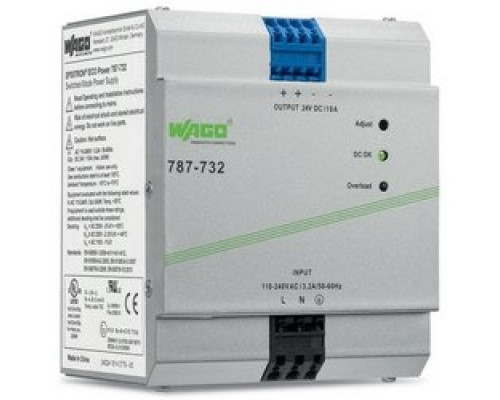 WAGO CORPORATION  787-732   PRIMARY SWITCH MODE DC 24 V, 10 A
