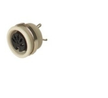 HIRSCHMANN  930303517   MAB 3100 S grey; Panel-mounted Socket with locking screw, solder joint, not shielded, 3 contacts, female, DIN 41 524, 4A 34V AC/DC