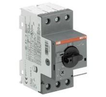 ABB  MS116-0.63   Manual Motor Starter, DIN Rail, Rotary Handle Actuator, ON/OFF Indication, 690 Volt AC, 0.63 Ampere, 0.18 Kilowatt, 50/60 Hertz, 3-Pole, IP20