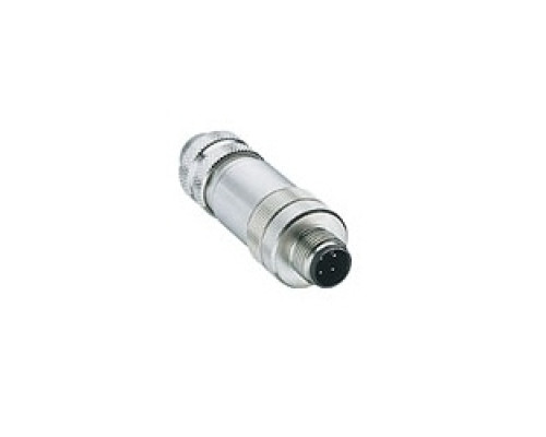LUMBERG AUTOMATION  900001428  900001428   Field attachable connector, M12 male connector, 3- and 4-pole with threaded joint, shieldable, assembling with spring-type terminals. _ 0986 EMC 102: 4 poles, D coding, especially suitable for Industrial Eth