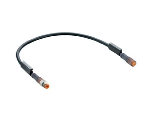 LUMBERG AUTOMATION  934894010  RSM 5-RKM 5-507/0,6 M   Sensor/Actuator Cordset, Double-ended: M8, 5-Pole, Male Straight Connector - M8, 5-Pole Female Straight Connector. Cable: PVC Jacket, 0.25 mm2 Ca. AWG 24, Black Color, 0.6 Meter Length.