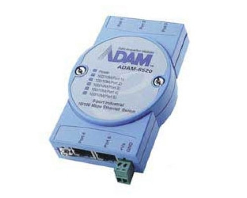 ADVANTECH  ADAM-6520   Ethernet 5 Port 10/100 Switch