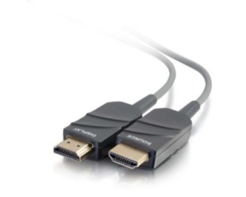 C2G  CG41375  CG41375                 HDMI Active Optical Cable, High Speed, Plenum, Male to Male, 4K at 30 Hertz Resolution, 6 Volt, 0.8 Watt, CMP Rated, 164’ Length, Gray
